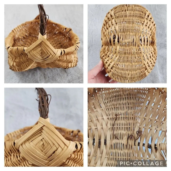 Set of vintage hand-woven baskets  - Picture 3 of 3